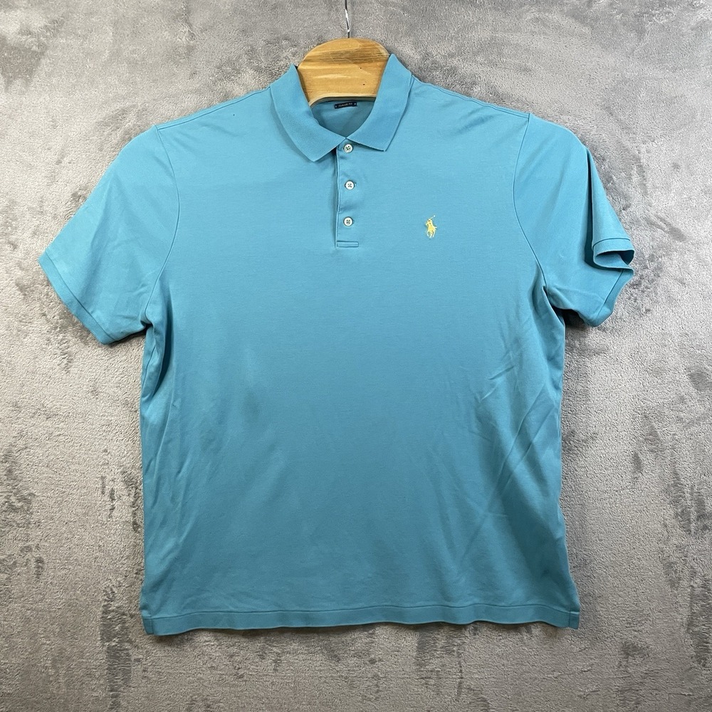 Polo Ralph Lauren Men's L Polo Shirt‎ Classic Fit Blue